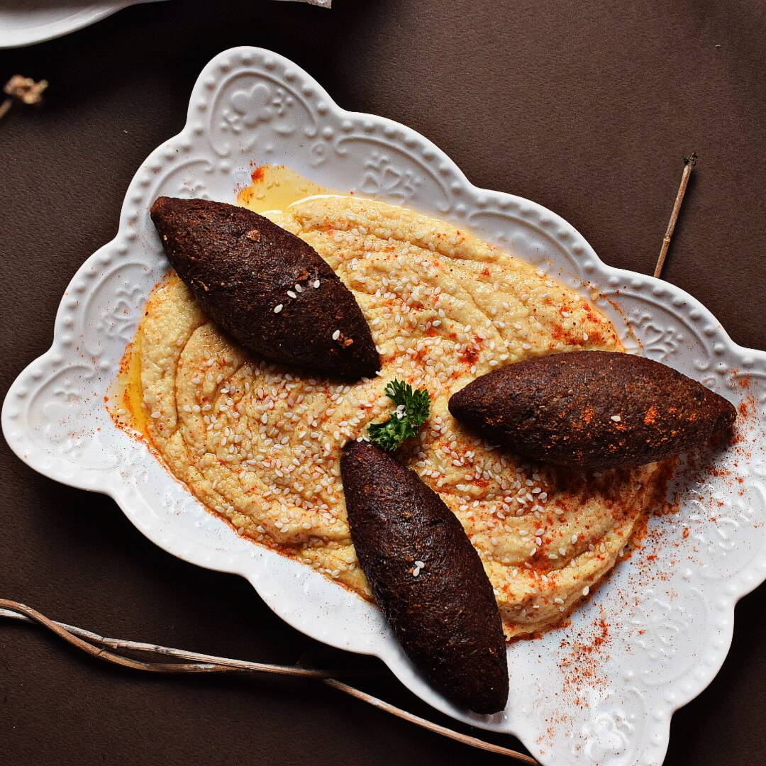 kibbe x3 + hummus 250g