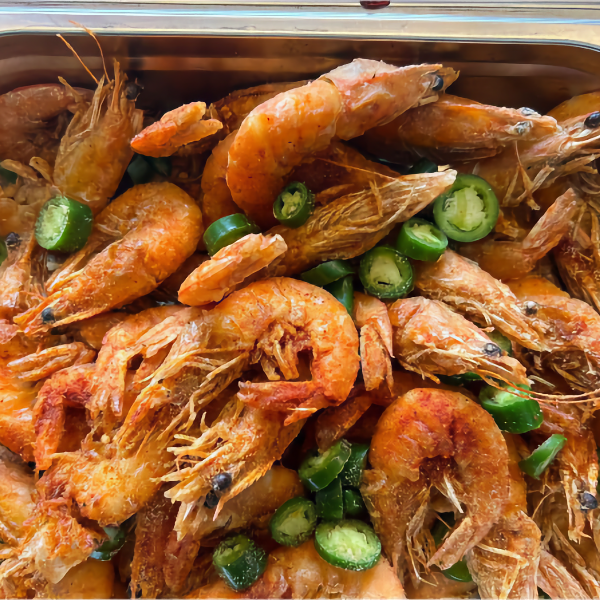 Camarones con Chile