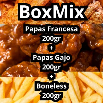 BoxMix (200gr Francesa+200gr Gajo + 200 Bonless)