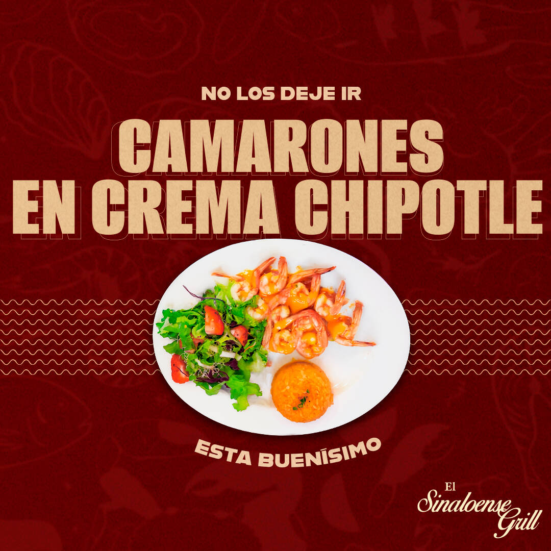 Camarones en Crema de Chipotle