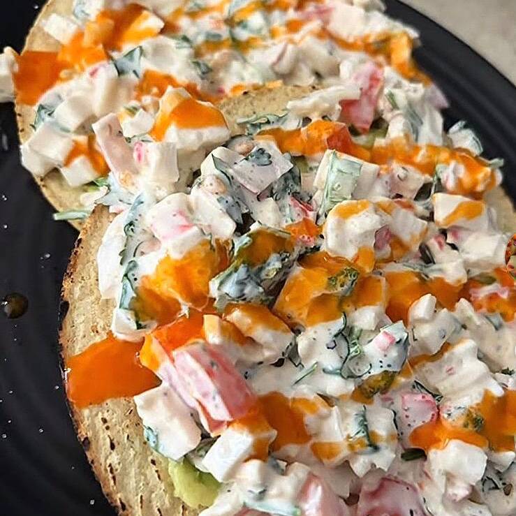 Tostada de Cevivhe de Surimi