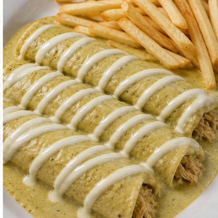 Enchiladas Suizas (Salsa Verde)