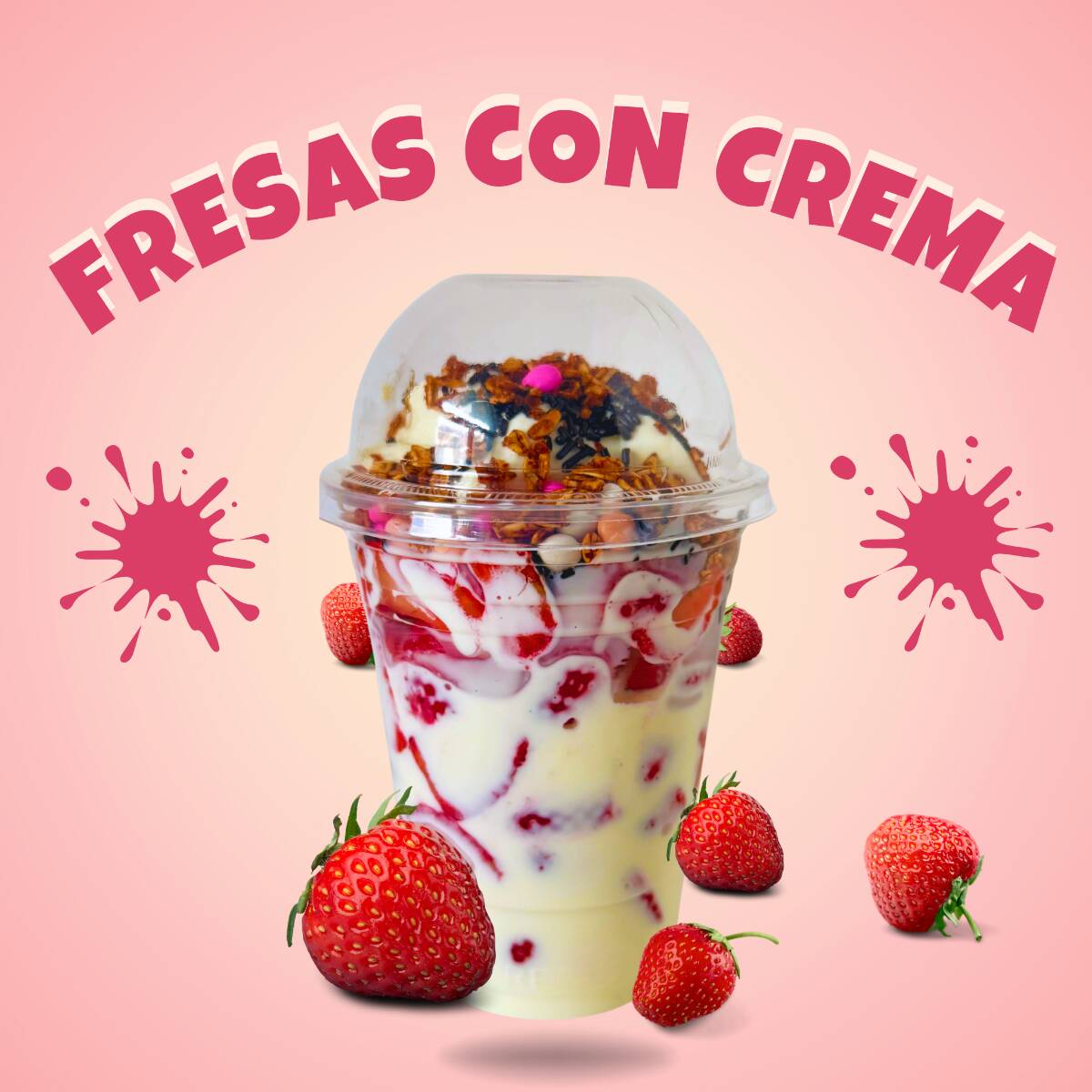 FRESAS CON CREMA