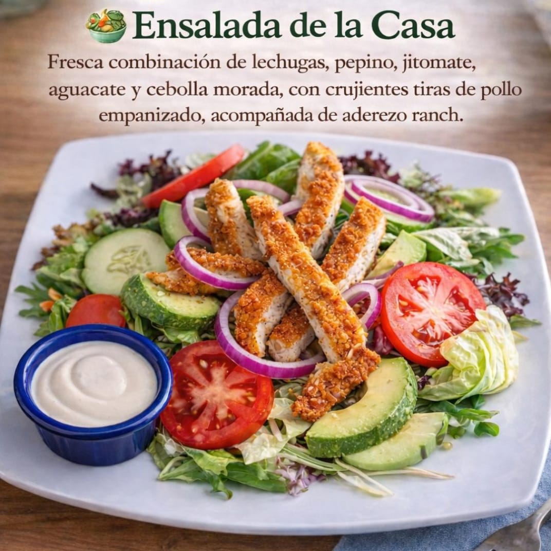 Ensalada de la Casa con Pollo