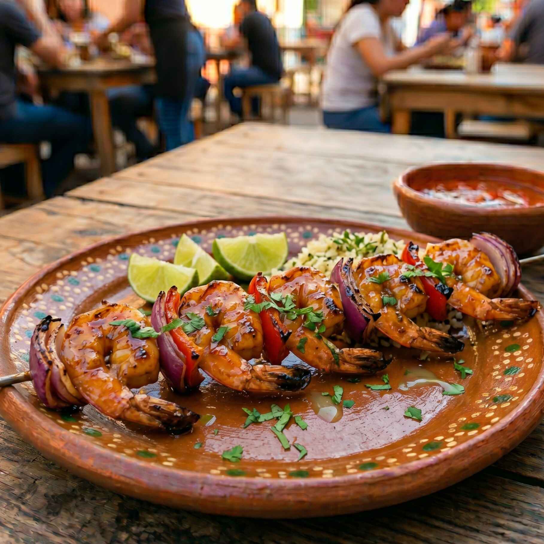 Brocheta de Camarones