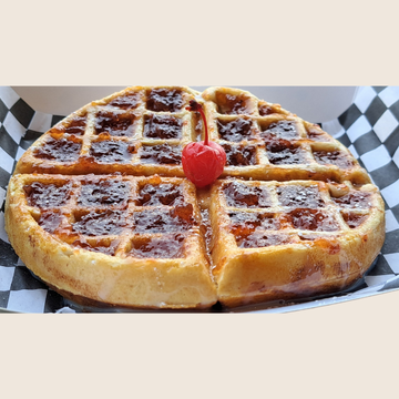 Waffle de Mermelada de Fresa