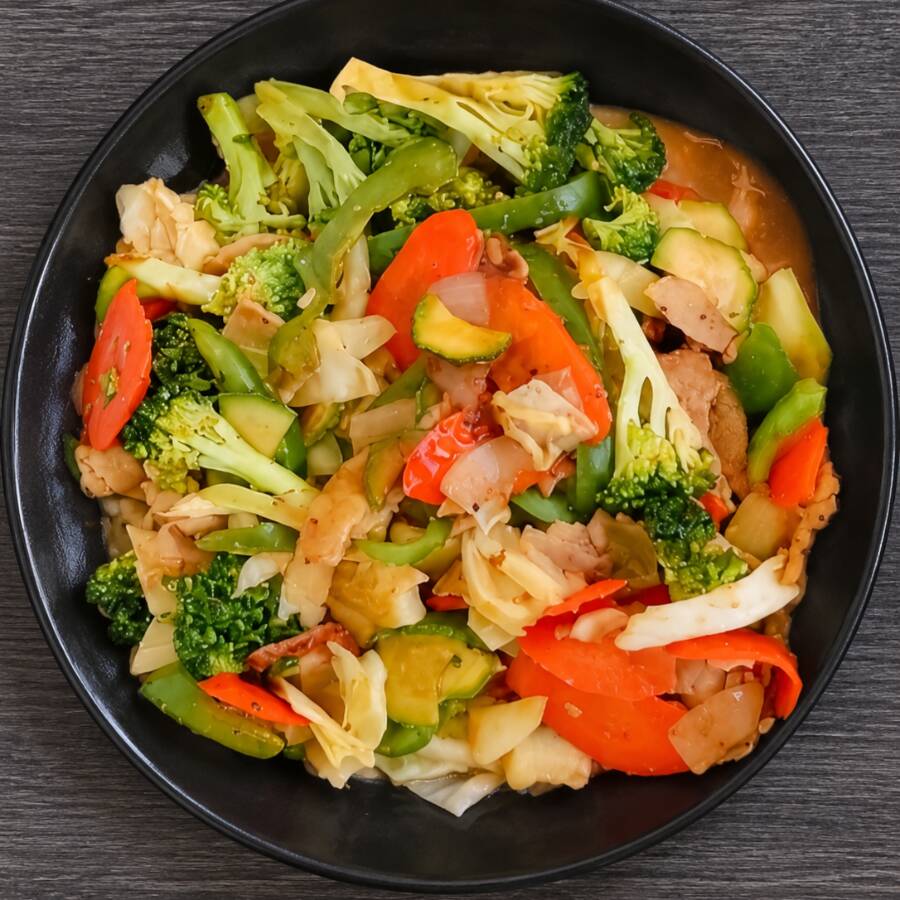 Cerdo con Verduras