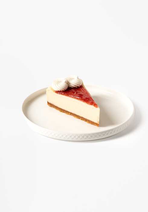 Rebanada cheesecake fresa