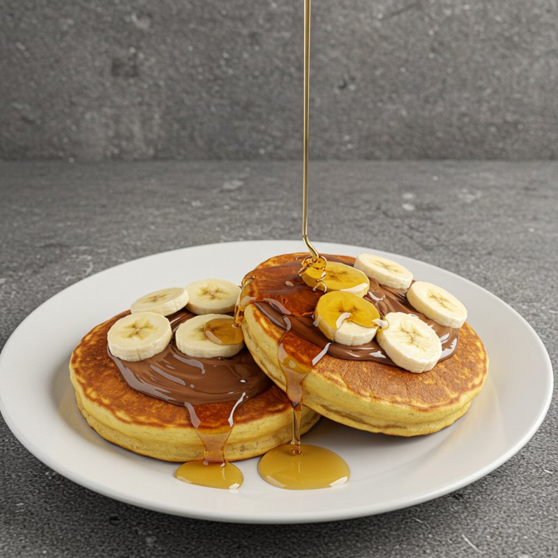Pancakes de Nutella y Plátano