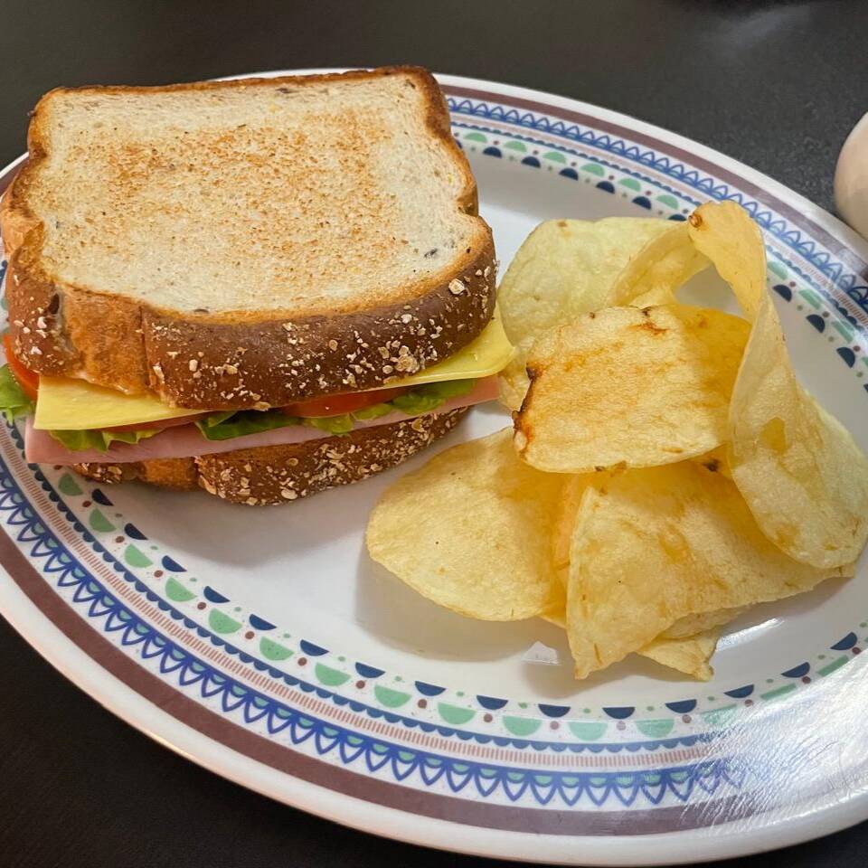 Sandwich con jamón de Pavo