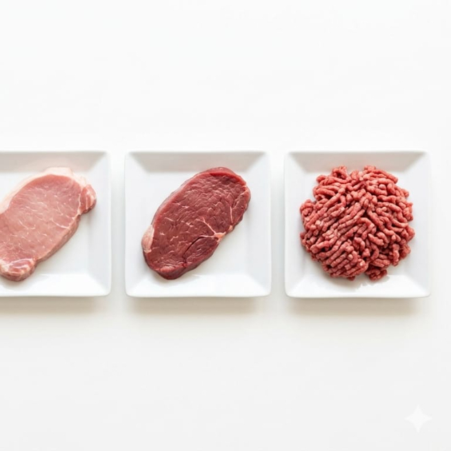 - 01 Kg carne de cozinhar (acém)
- 01 Kg Carne moída
- 1unidade frango cortado(2,600kg)
- 01 Kg linguiça
- 01 Kg Pazinha em cubos
- 01 Kg peixe cascudo
- 01 Kg bife de lombo
- 01 Kg Coxa de frango