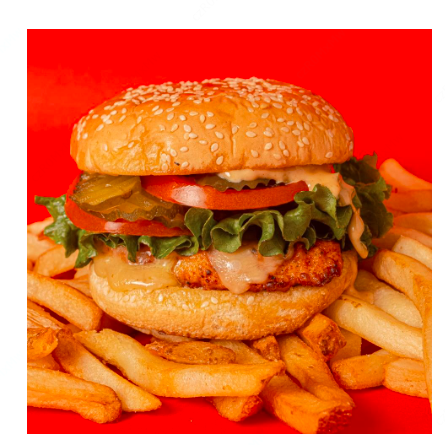 Hamburguesa Clásica  De Pollo