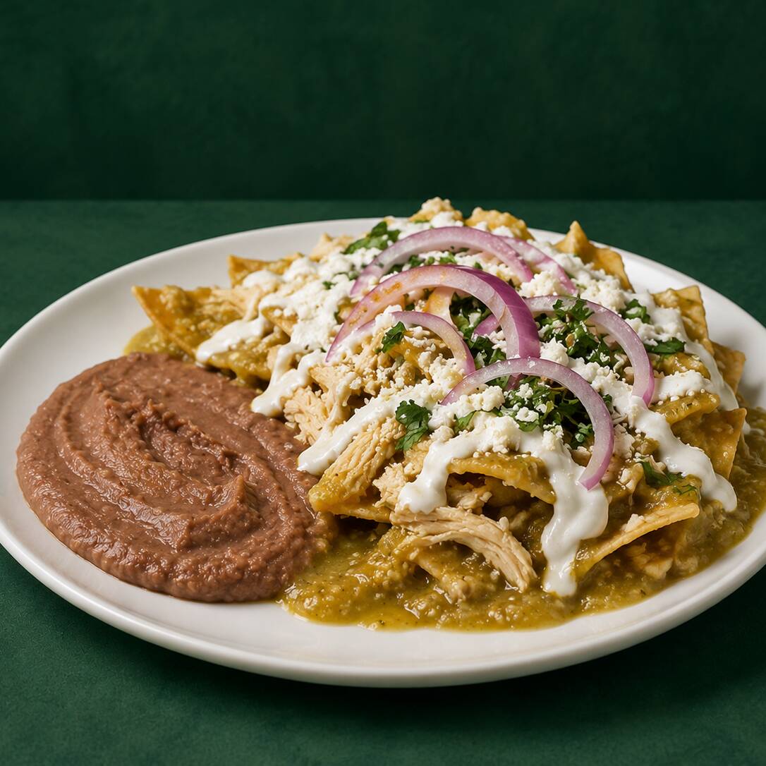 Chilaquiles con Pollo