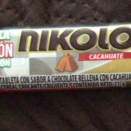 Nikolo Chocolate con Cacahuate