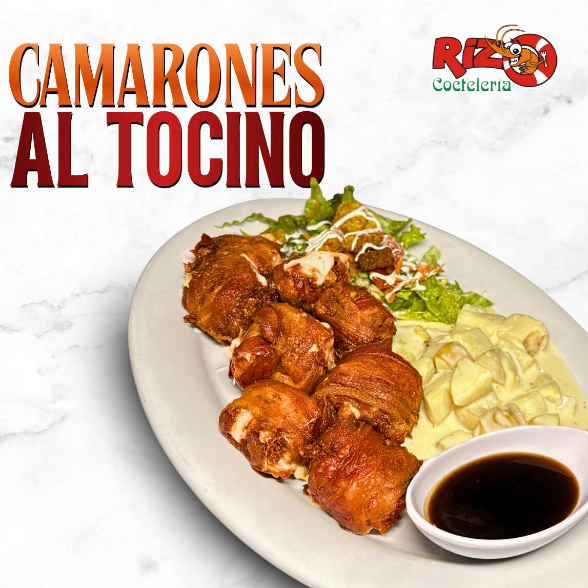 Camarones al Tocino