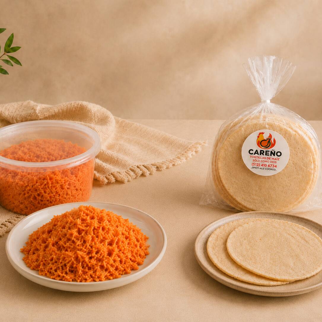 Arroz Careño Grande y Tortillas