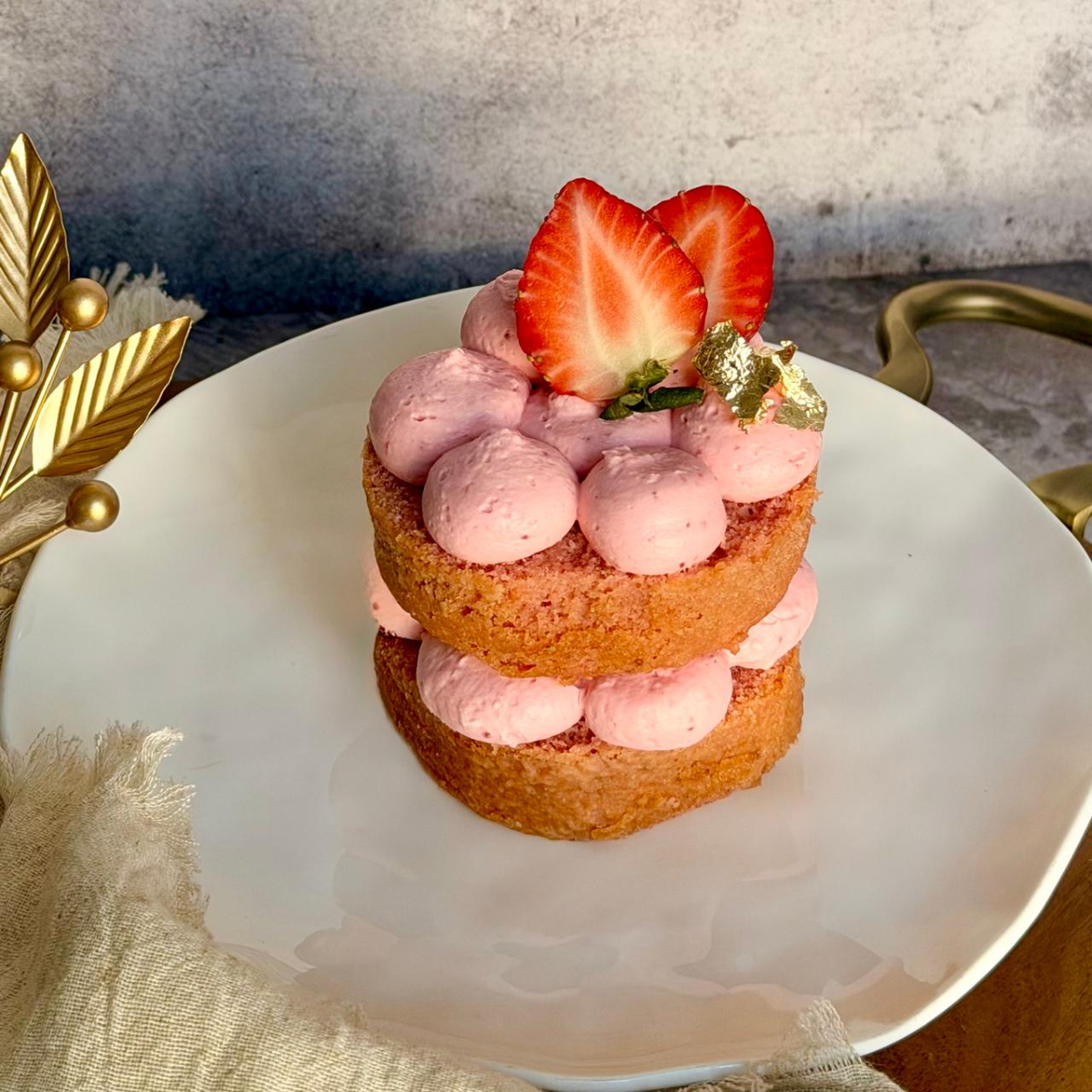 Pastel Individual De Fresa Premium