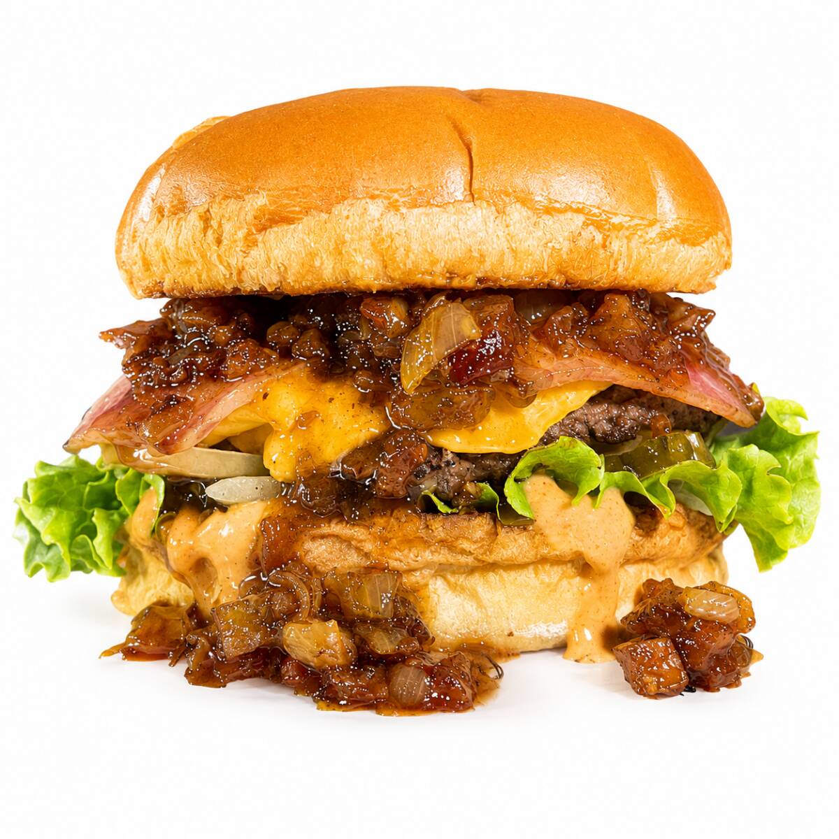 Hamburguesa Bacon Exotica con Papas