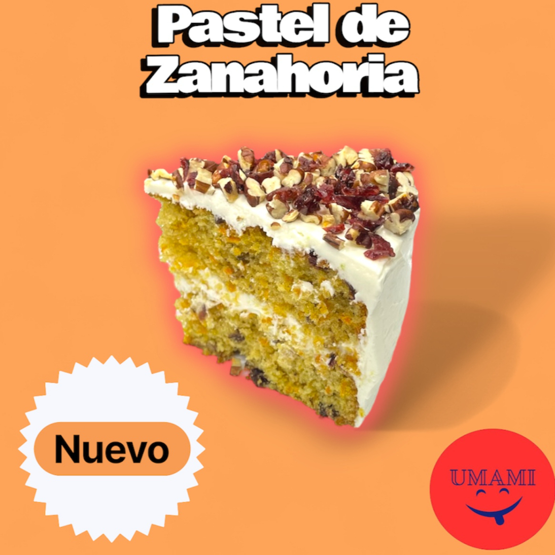 Rebanada Pastel de Zanahoria
