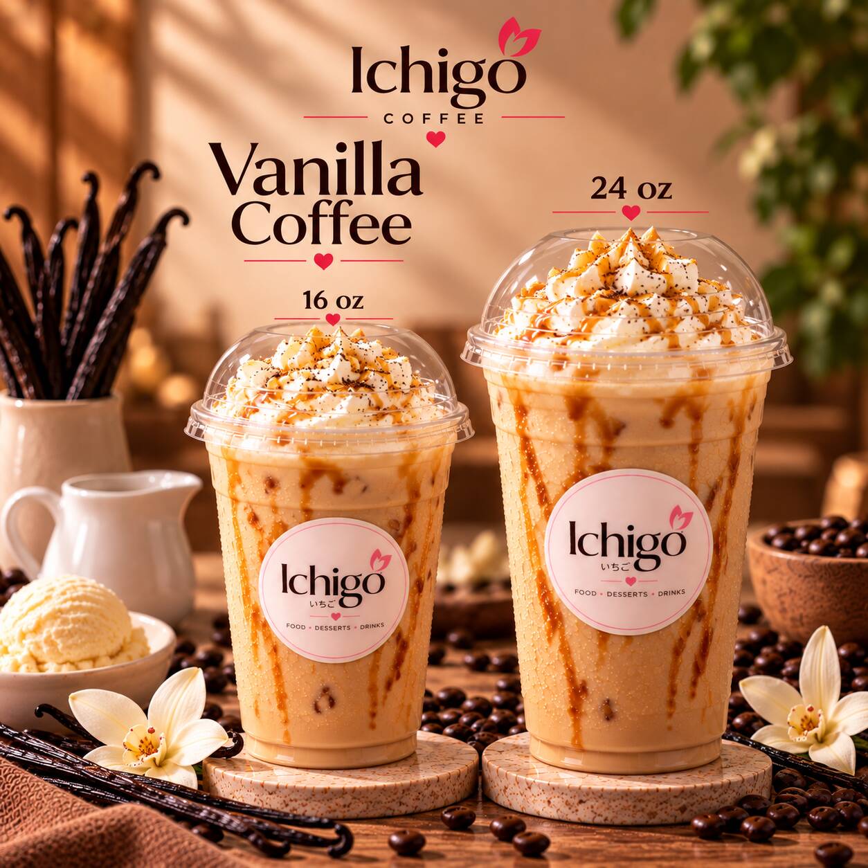 Café Helado Helado de Vainilla