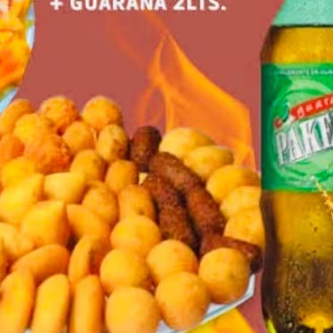 50 Salgadinhos mais um pakera 2 litros promoção