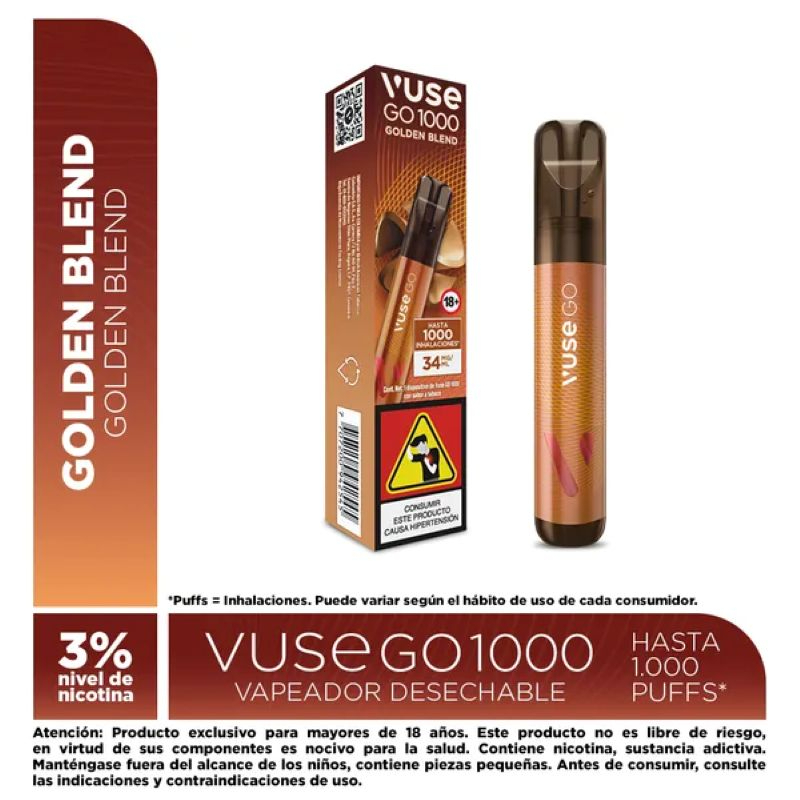 Vuse Go 1000 Golden Blend
