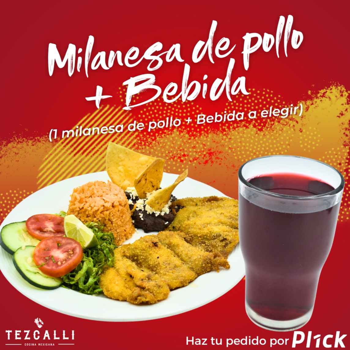 Milanesa De Pollo + Bebida