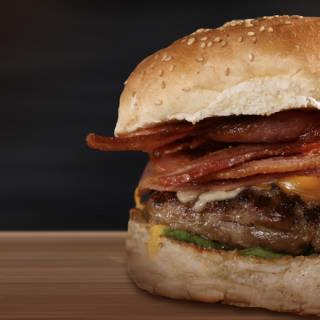 Hamburguesa con Tocino