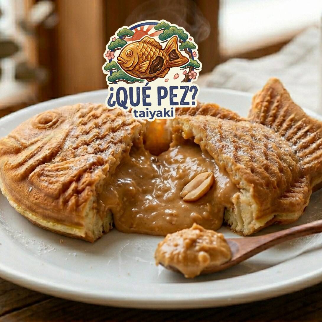 Taiyaki Relleno de Crema de Cacahuate