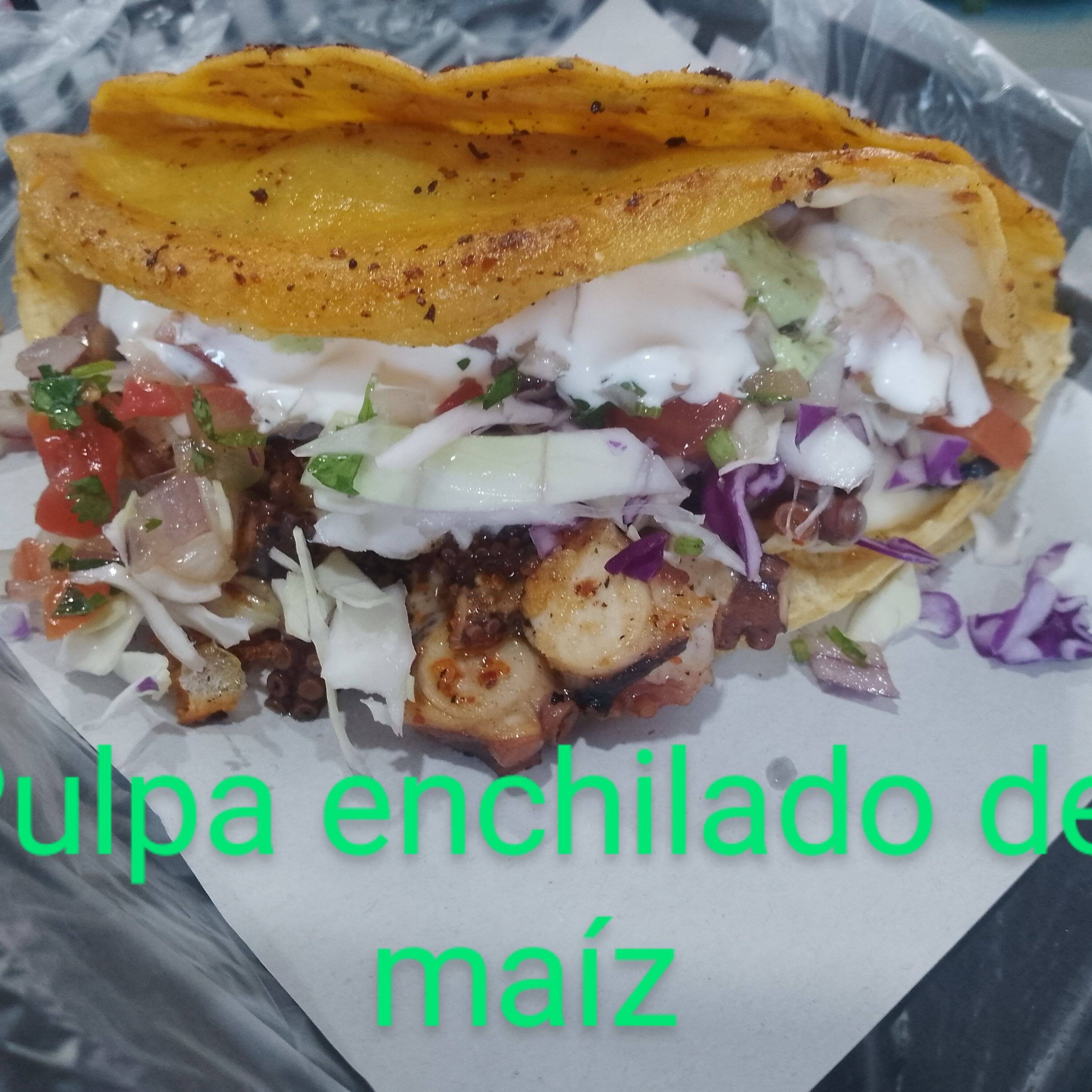 Quesadilla de Maíz Pulpo