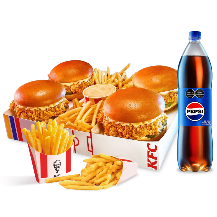 Party Comparty Box Burger Gaseosa
