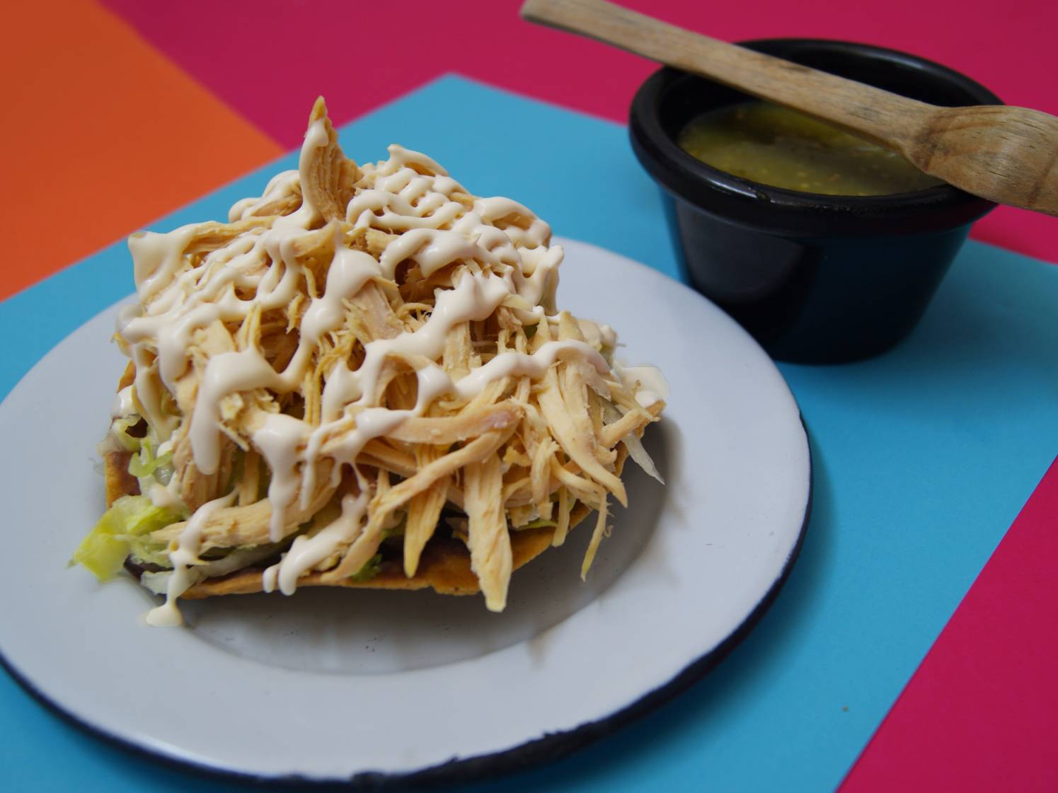 3 Tostadas de Pollo + Coca Cola