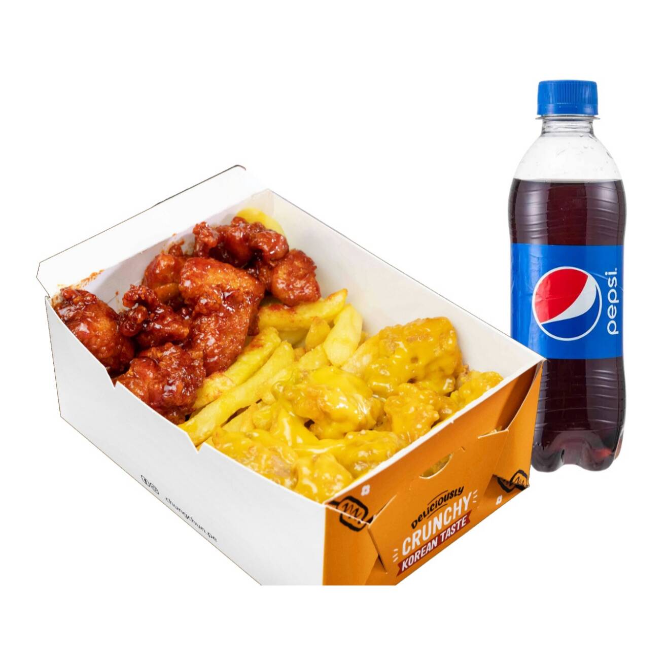 Pollo Honey Mustard + Pollo Yangneom + PEPSI 355ml