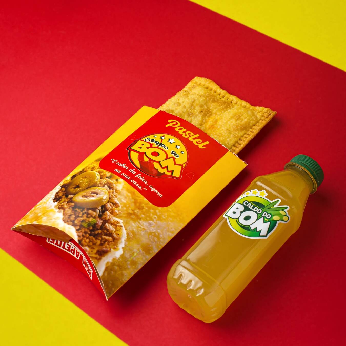 Pastel de Feira + Caldo de Cana Raiz 500ml
Opção de sabor: Queijo, Carne ou Frango c/Catupiry.