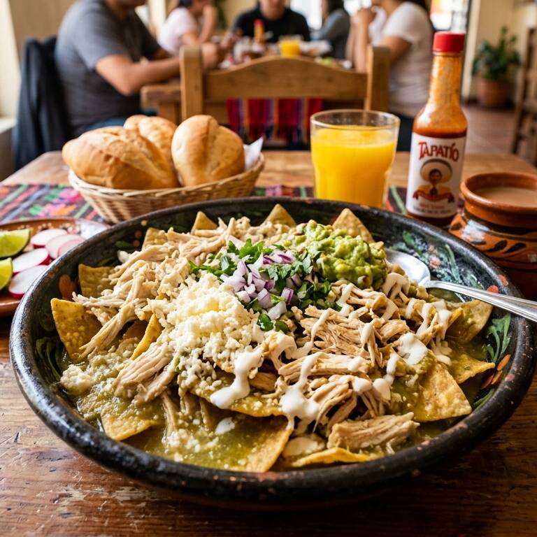Chilaquiles con Pollo