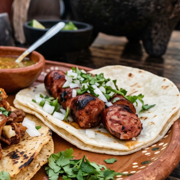 Taco de Chistorra con Tortilla de Harina
