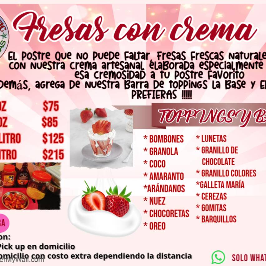 Fresas con Crema