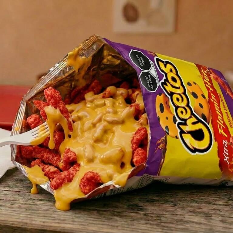 Cheetos Flaming Hot con Queso Amarillo