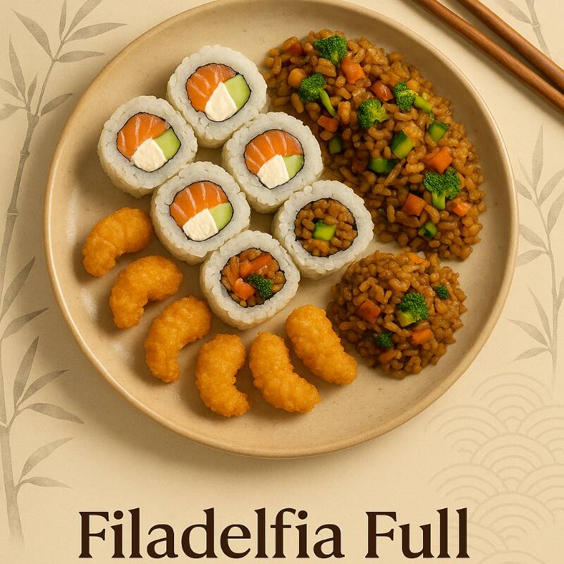 Filadelfia Roll Full 8 Piezas y Refresco