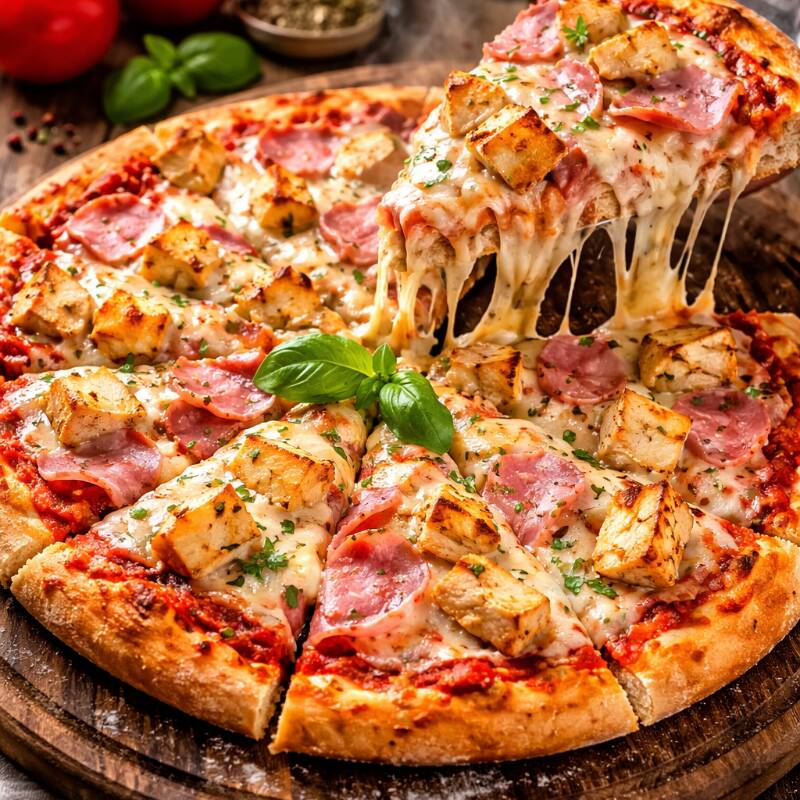 Pizza Pollo & Jamón (28cm)