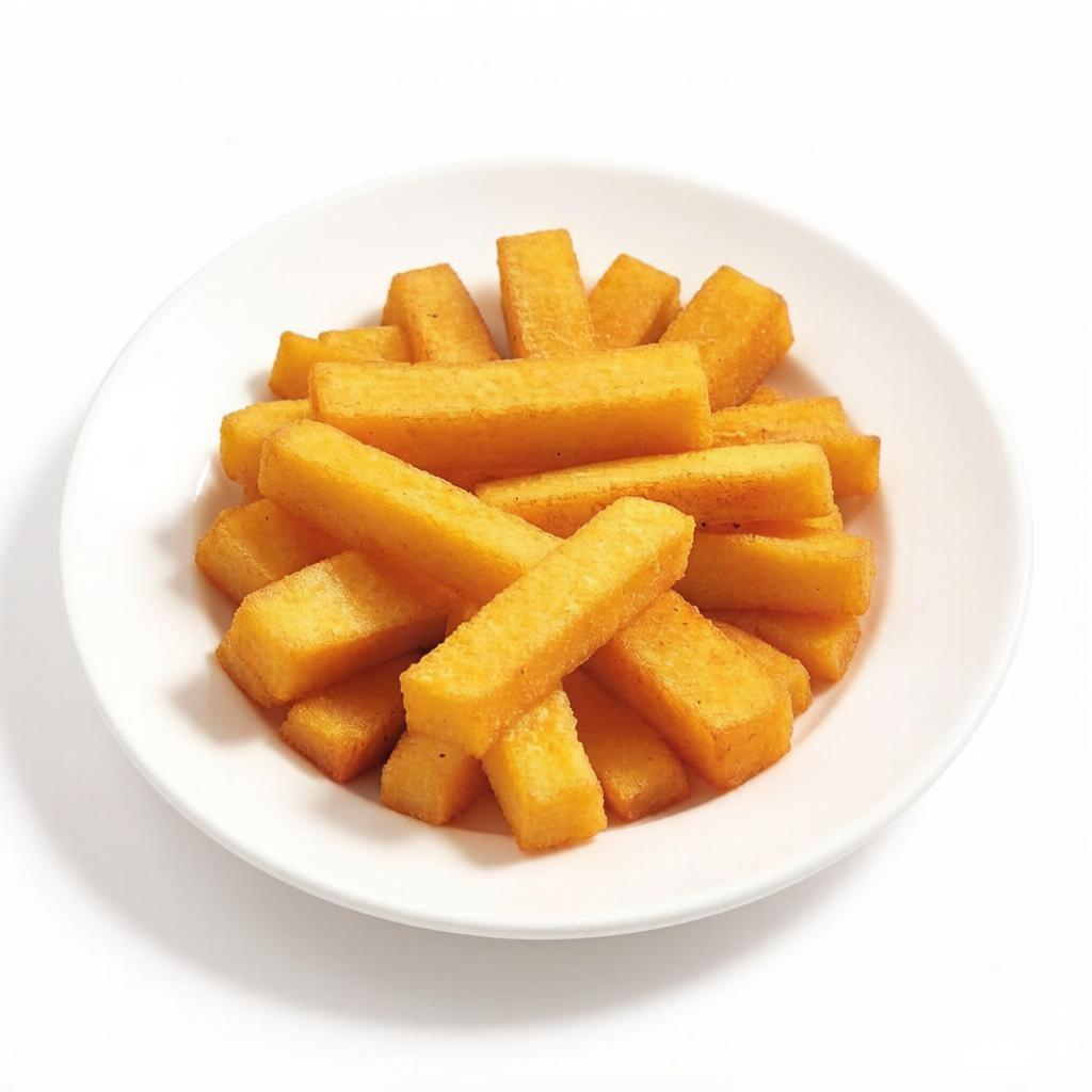 Delicie-se com a nossa Polenta Frita ! Preparamos cuidadosamente a polenta para oferecer a você uma experiência incrível de sabor e textura.
Nossa Polenta Frita é feita a partir de uma receita tradicional, utilizando ingredientes selecionados e técnicas de preparo que garantem a crocância por fora e a maciez por dentro. Cada pedaço é cuidadosamente frito até atingir o ponto perfeito, resultando em uma explosão de sabores a cada mordida.
Acompanhamento ideal para diversos pratos, a Polenta Frita vai surpreender o seu paladar. Seu sabor marcante e a textura irresistível vão conquistar você desde a primeira garfada.
Não deixe de experimentar a nossa Polenta Frita e desfrutar de um clássico da culinária. Saboreie essa delícia em cada pedaço e aproveite essa experiência única e deliciosa. Não perca tempo e peça já!