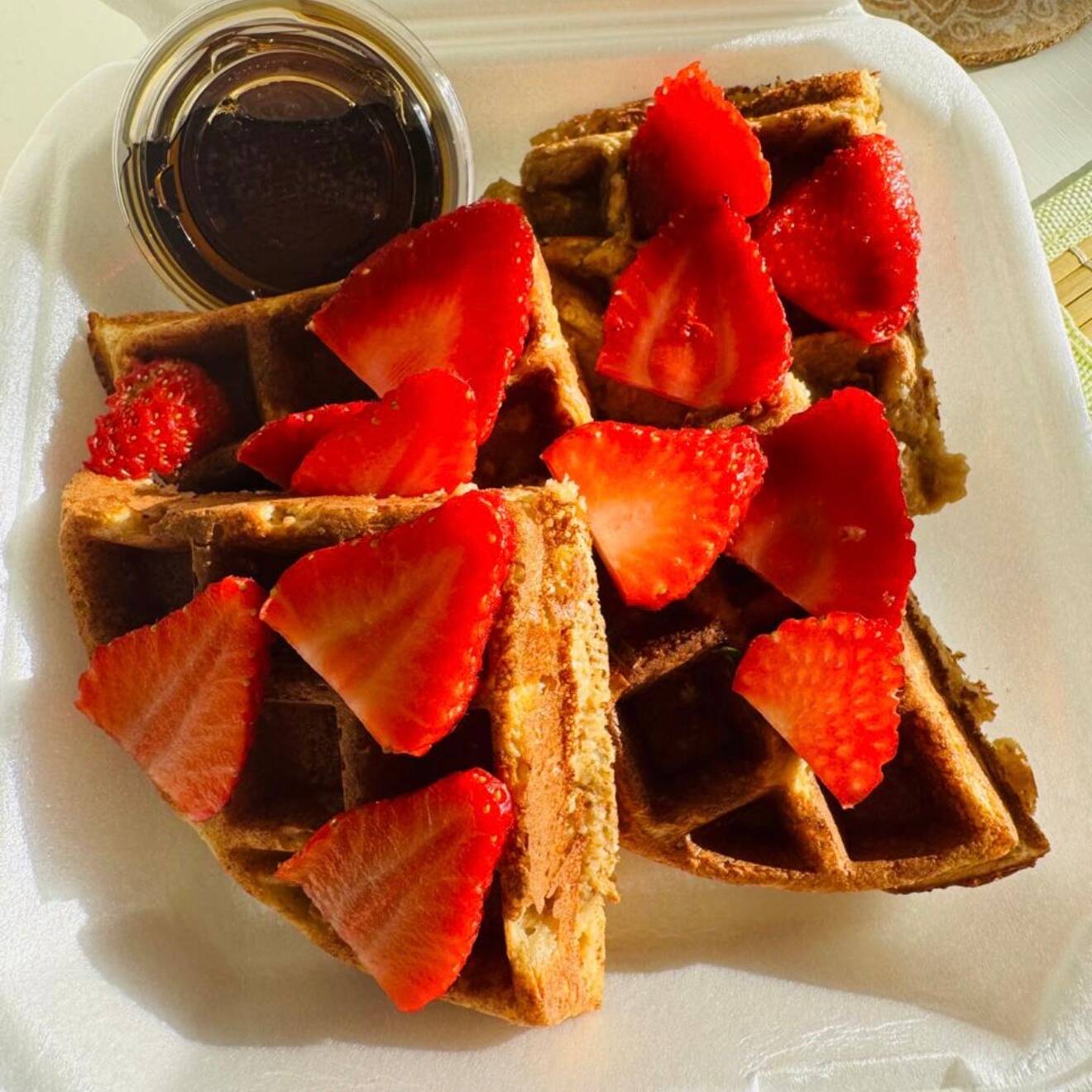 Banana waffles