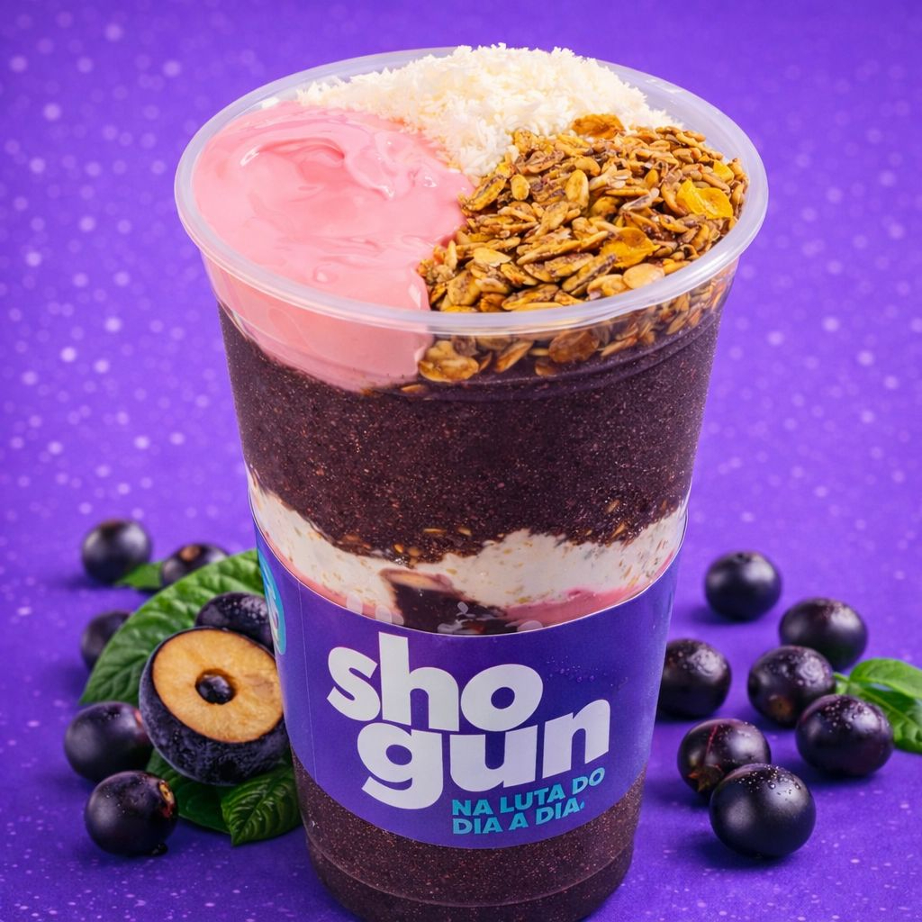 Digno de um verdadeiro campeão, feito com nosso delicioso creme de morango, leite Ninho e granola.
