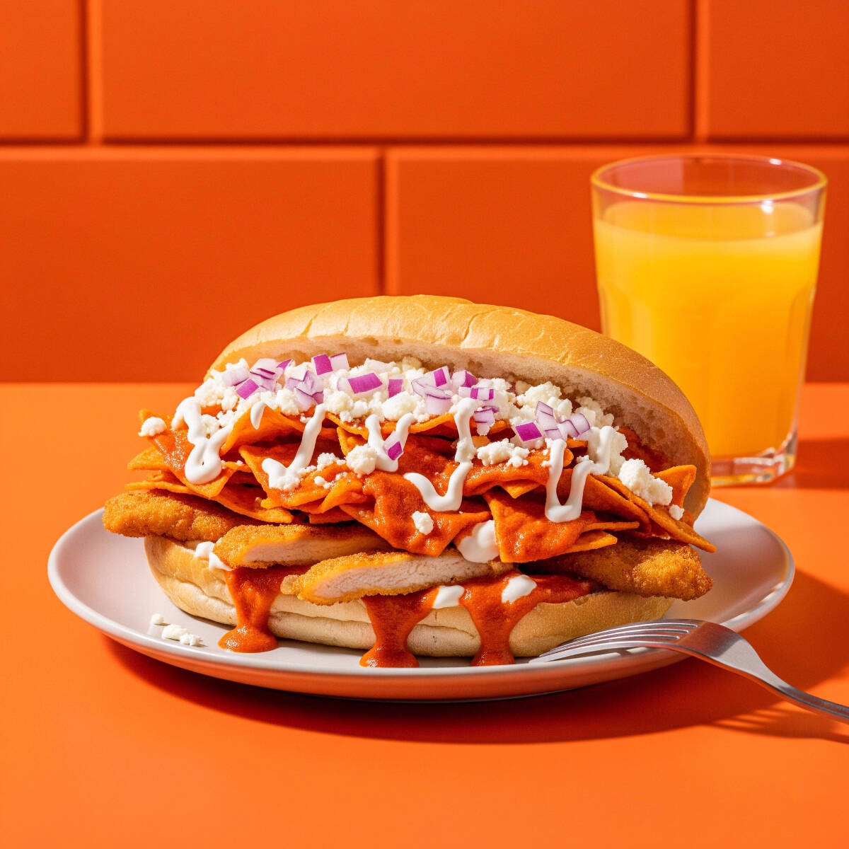 Torta de Chilaquiles con Proteina