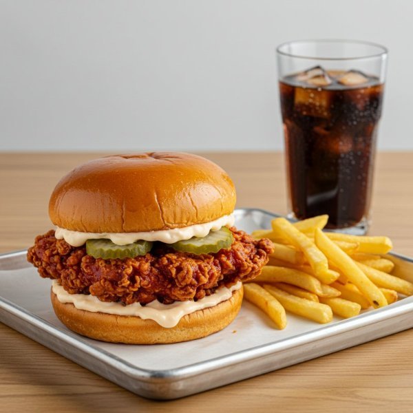 Combo Hot Chicken Sandwich