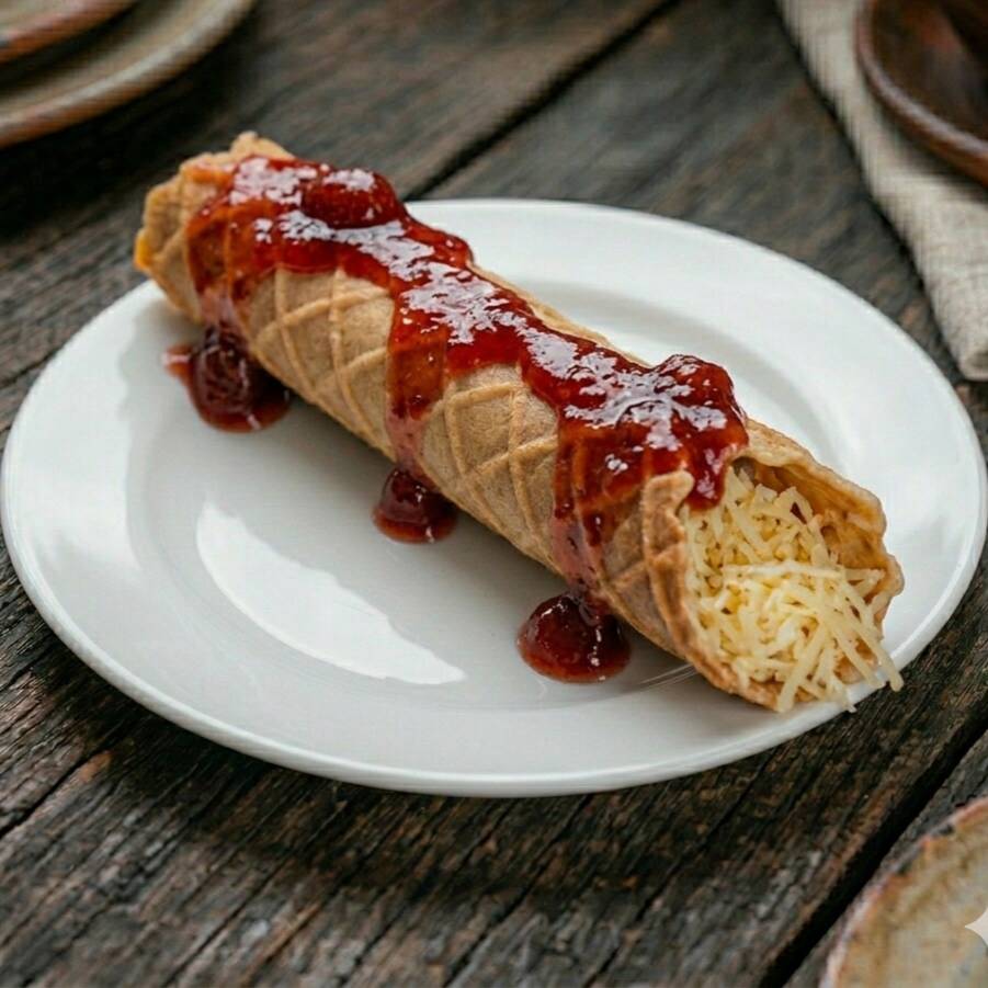 Marquesita de Mermelada de Fresa