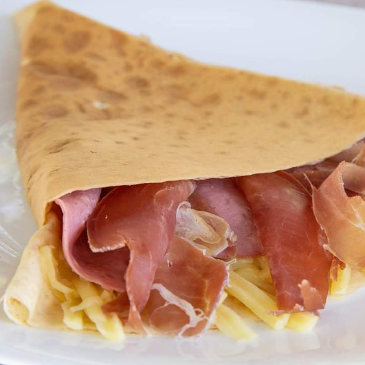 Crepa Jamon Serrano con 2 Quesos