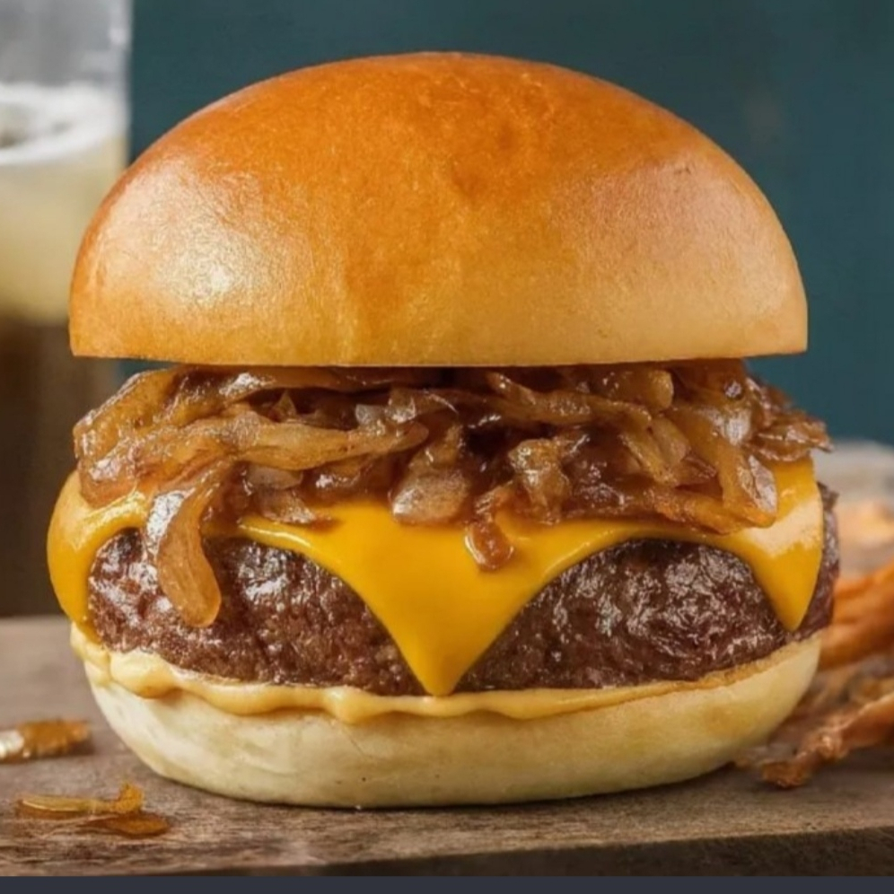 Pão de brioche amanteigado, carne bovina artesanal de 150g bem temperada, cebola caramelizadamente deliciosa, queijo cheddar, e o maravilhoso molho Gourmezi. Acompanha pote extra de maionese temperada.