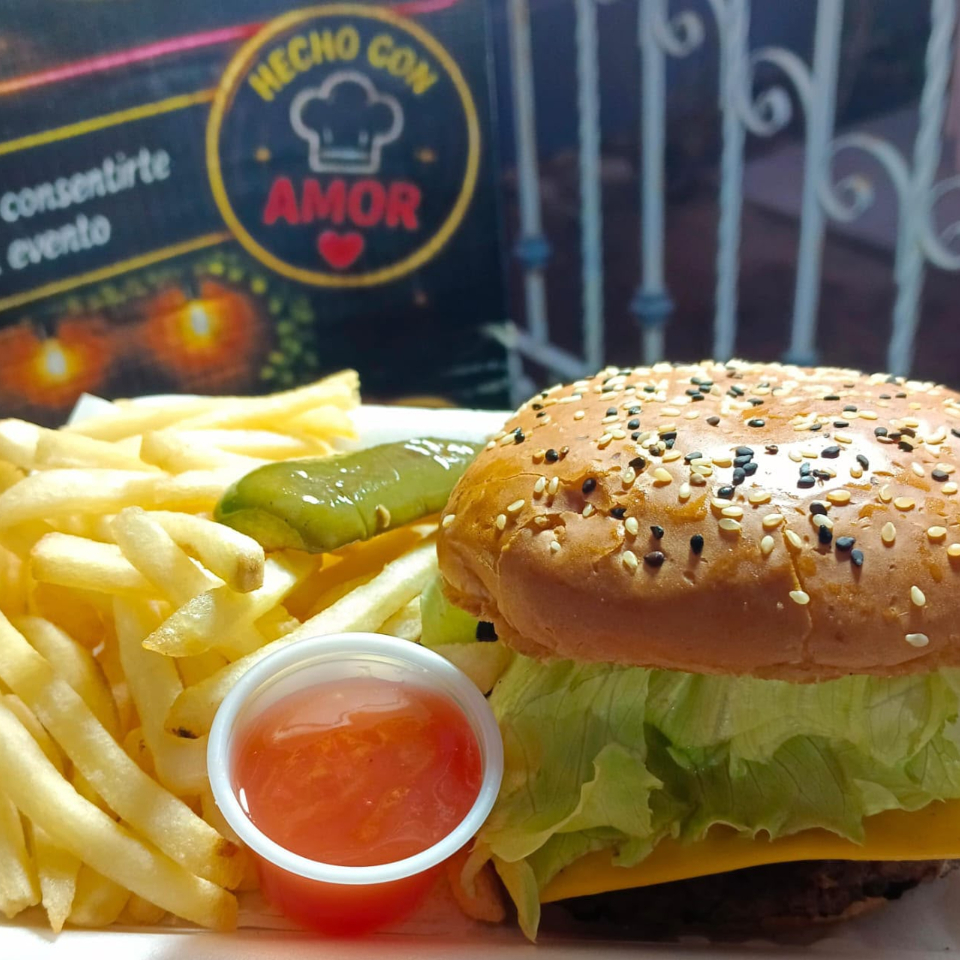 Hamburguesa Sencilla Sin Papas