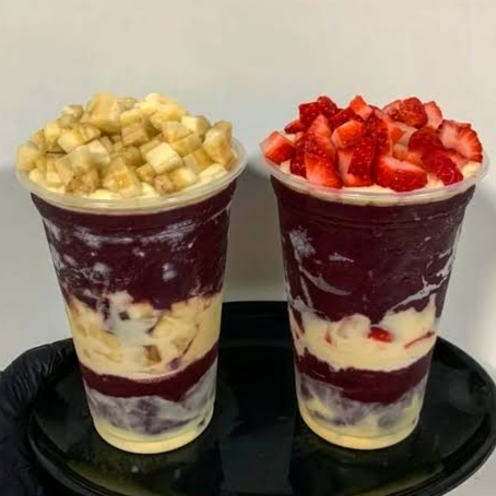 1 de Banana e 1 morango